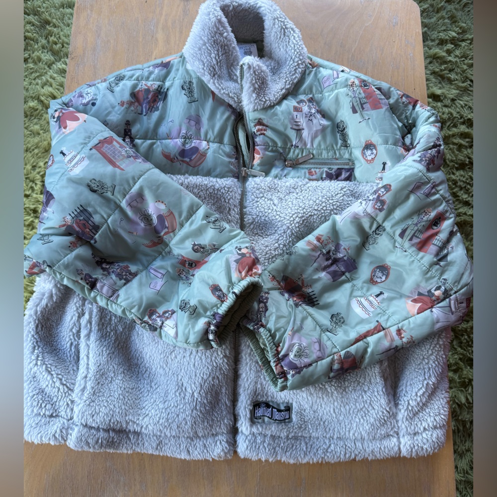 Disney Haunted Mansion Reversible Sherpa and Printed Jacket